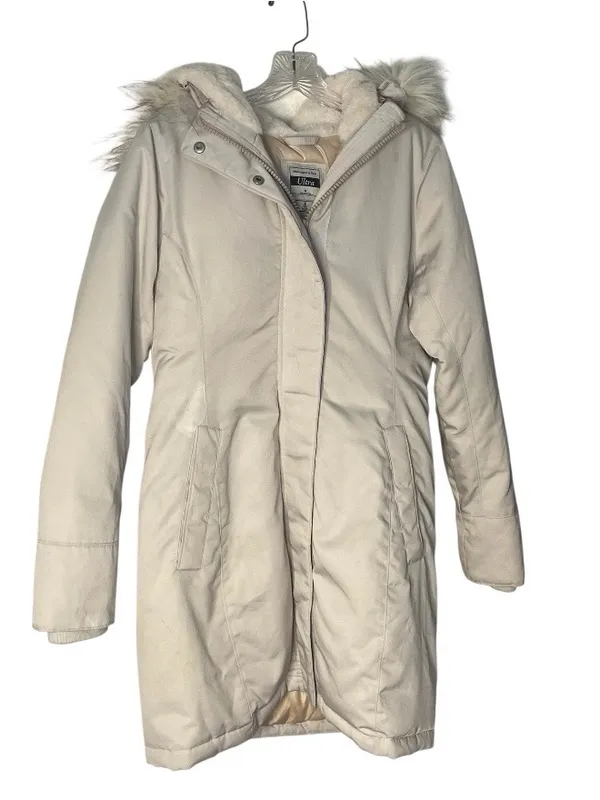 ABERCROMBIE & FITCH Ultra Parka Jacket Faux Fur Hood Womens Size Medium - Image 5