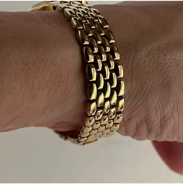 s Quartz Watch Panther Bracelet Gold Toned - Image 5