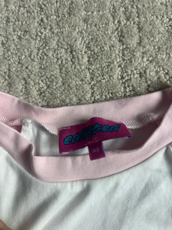Edikted Pink Baby Tee - Image 2