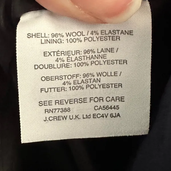 J.Crew Parke Blazer Navy Blue Italian Wool Jacket Womens 2 Business Casual Work - Image 5