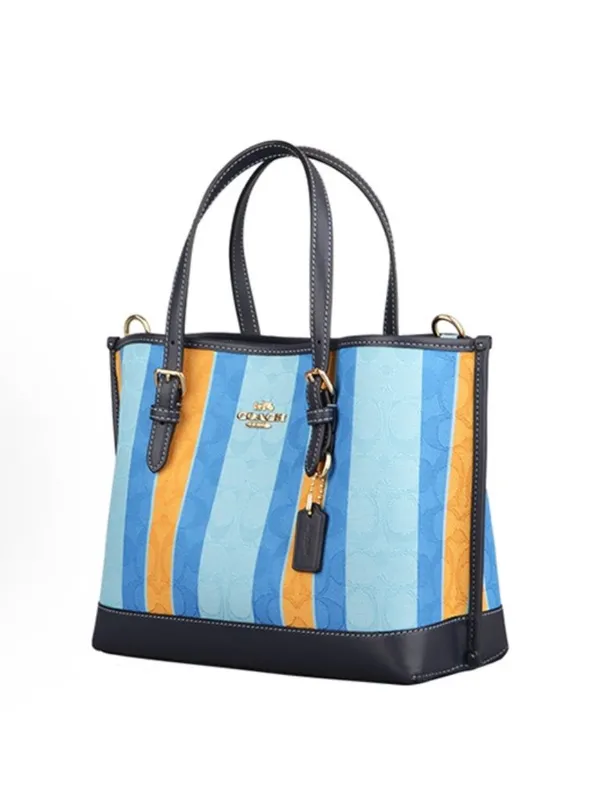 Coach C4086 Mollie Tote 25 In Signature Jacquard With Stripes - Image 3