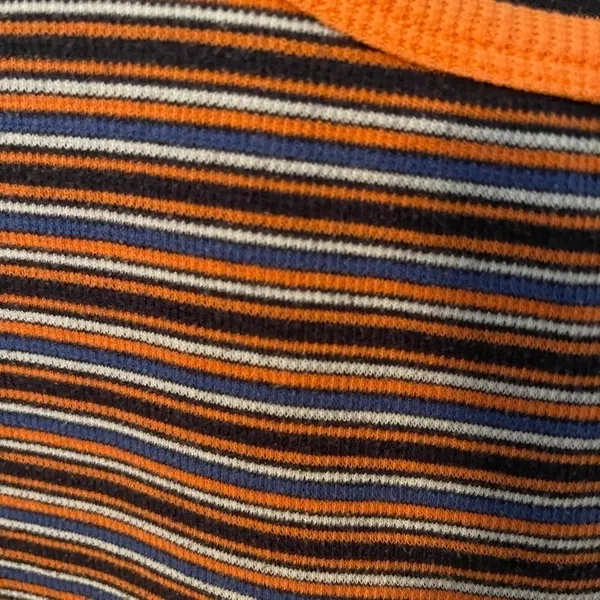 Montana Blues Striped Ribbed Tank Top. Size M. Blue orange stripes. - Image 3