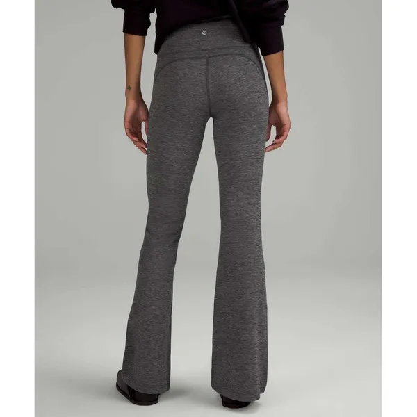 Lululemon Groove Super-High-Rise Flared Pant Nulu Heathered Graphite Grey Size 2 - Image 2