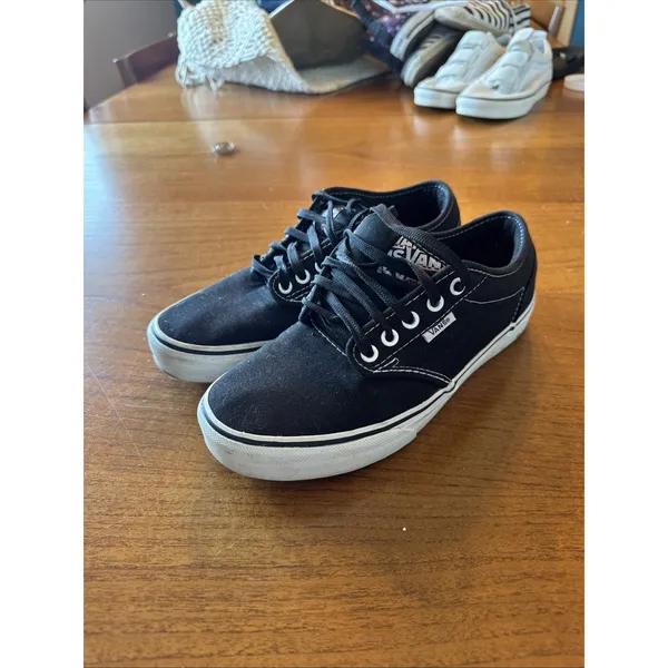 VANS ATWOOD SKATEBOARD SHOE BLACK/WHITE Women’s 8.5 #1 Skateboarding Shoe - Image 10