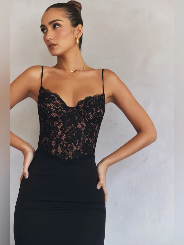 House of CB Cara Dress in Black, Size Small Plus Cup - Image 2