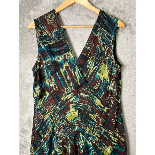 Vintage Fairy Grunge Forest Midi Dress Cottagecore Earthy Boho Calf Length‎ 16 - Image 3