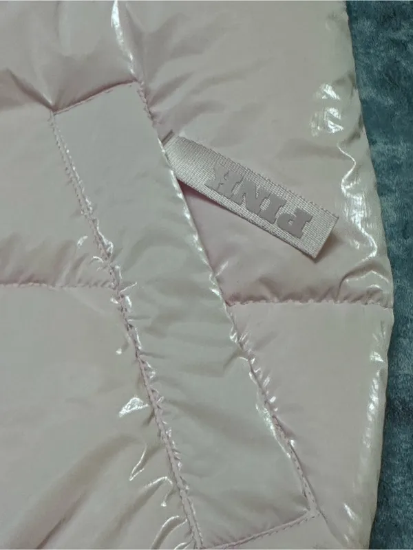 PINK Victoria's Secret Light Pink Quilted Puffer Vest S - Image 5