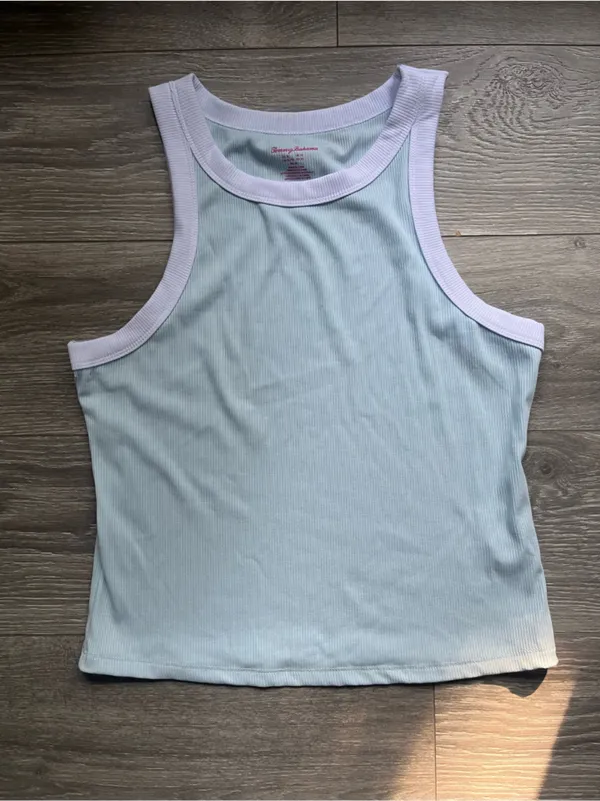 NEW 3 Piece Tommy Bahama Active Set Blue Green White Tank Tennis Skort Preppy XL - Image 4