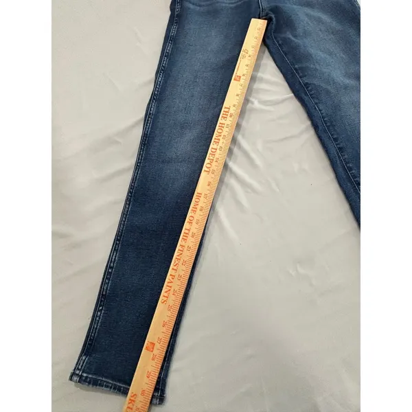 Madewell Stovepipe High Rise Straight‎ Leg Jeans Blue Denim 28T - Image 11