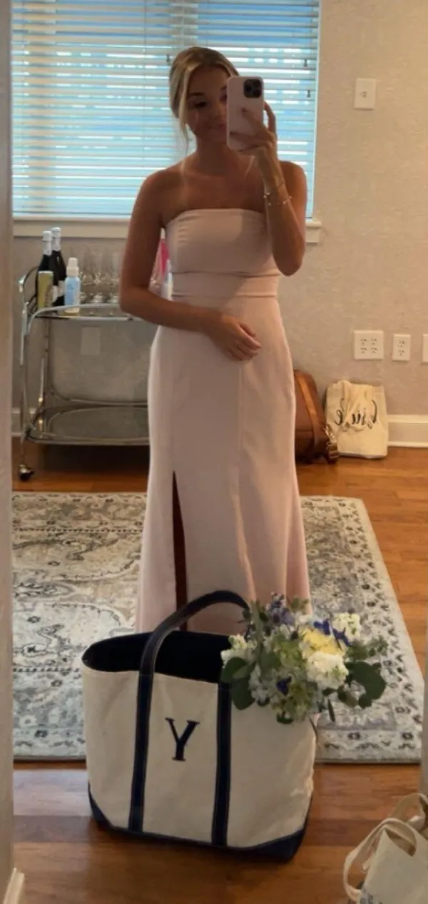 Bella Bridesmaid Dress Pink Size 00 - Image 3