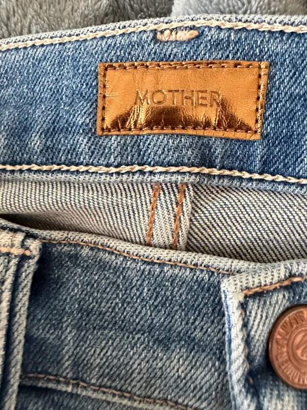 Mother The Tripper Ankle Fray High Rise Ribcage Jeans Size 26. - Image 6