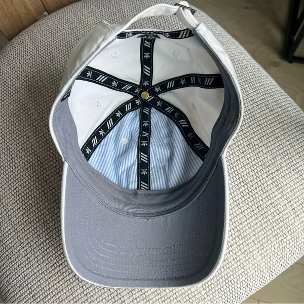 Adidas Relaxed Strap Back Hat Baseball Cap Hat White - Image 6