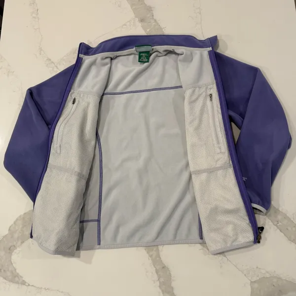 L.L. Bean Polartec Full Zip Fleece Jacket Women’s Small Purple Gorpcore Outdoors - Image 7