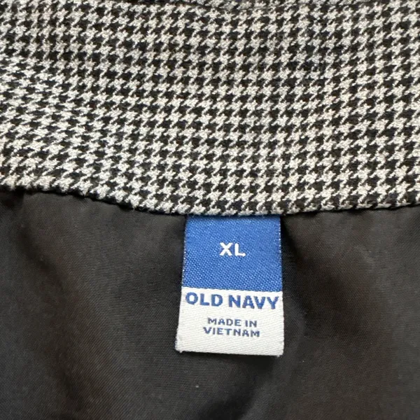 Old Navy Mini Skirt XL Black Gray Houndstooth - Image 5