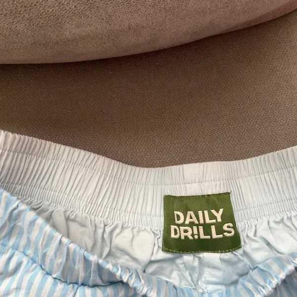 Daily Drills Poplin Double Waistband Resort Short Blue Stripe XS/S - Image 3