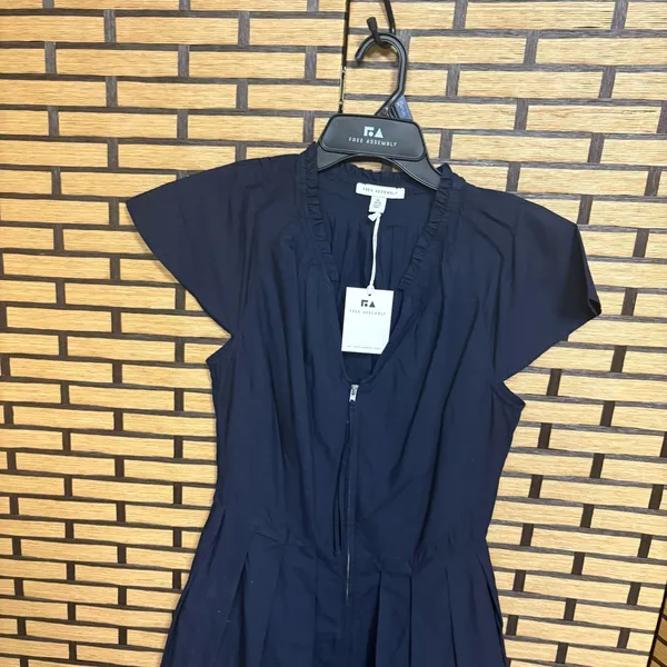 Free Assembly Navy Midi‎ Dress Size XS - Image 3
