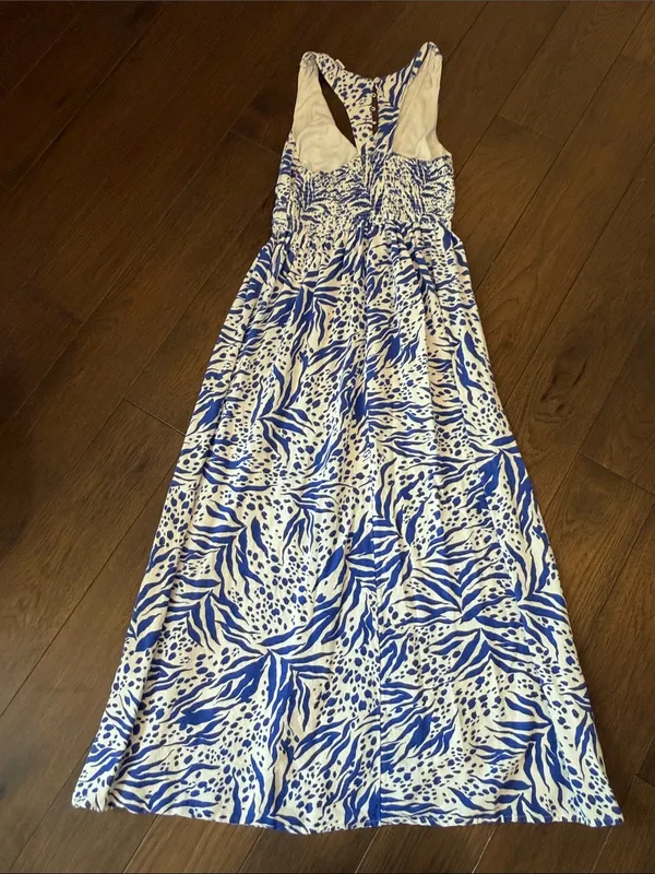 Sincerely Jules Blue and White Printed Maxi Dress Size XS - C26-036 - Image 8