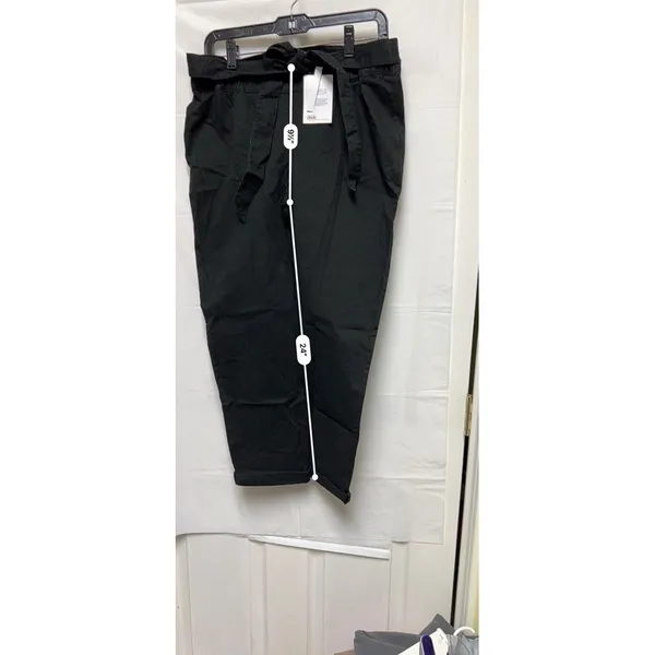 ASOS Maternity Black Paperbag Waist Tie Trousers Pants US 6‎ NWT - Image 6