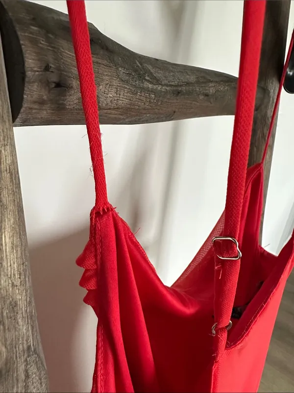 Forever 21 Bright Red Draped Slip Dress / XS-Small - Image 6