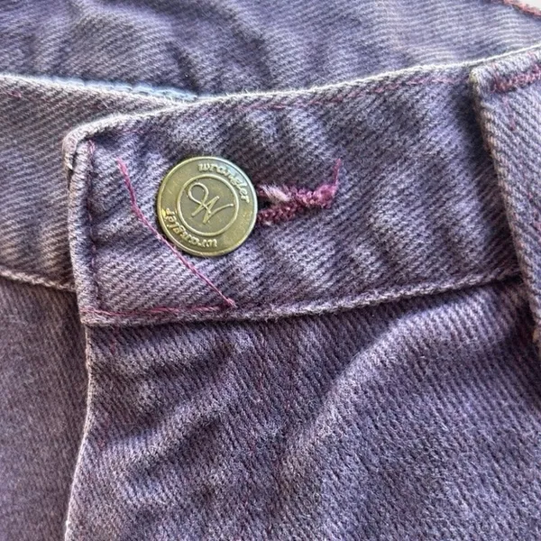 Vintage Wrangler Jeans Purple High Rise Tapered Leg Women's 6 90s Western Rodeo - Image 9