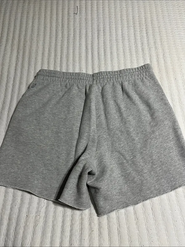 TNA Heather Gray Athletic Knit Drawstring Shorts Size L - Image 3