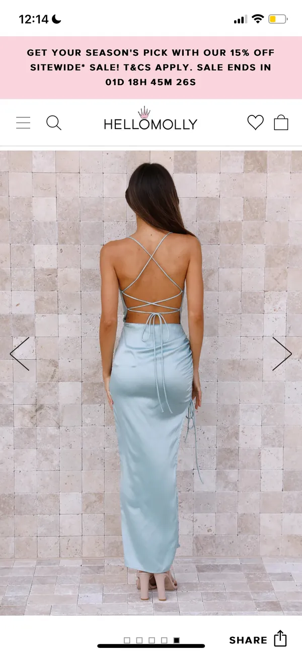 Hello Molly Maxi Satin Dress - Image 4