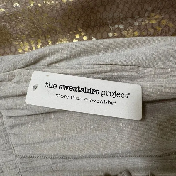The Sweatshirt Project Ivory Cream Soft Lounge Sleep Pajama Pants Small NWT - Image 5