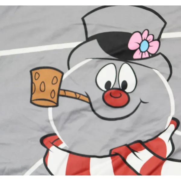 NWT Frosty the Snowman Long Sleeve Sleepshirt Sleep Shirt Grey / Multi M - Image 7