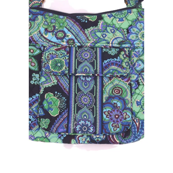 Vera Bradley‎ Blue Rhapsody Paisley Crossbody Blue Green Floral Adjustable Strap - Image 2