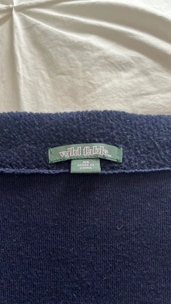 Off the shoulder crewneck Blue Size XS - Image 3