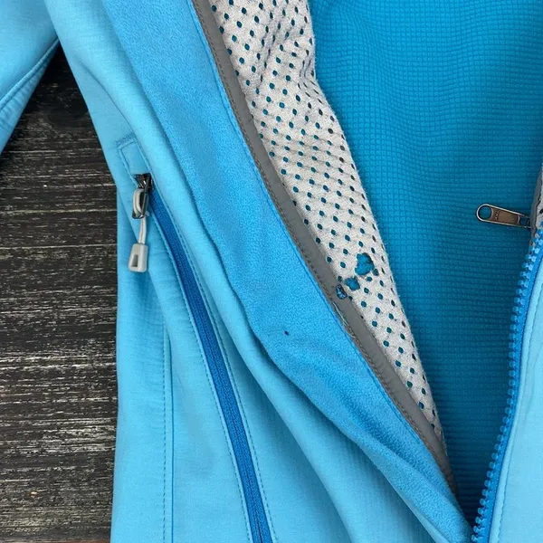 Patagonia Blue Women’s Adze Hybrid Zip Sport Athletic Jacket - Image 11