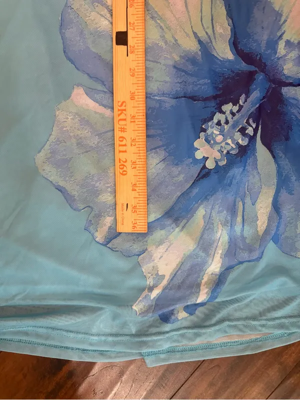 Rachel Paige Strapless Floral Midi Dress Size Medium Resort Vacation - Image 7