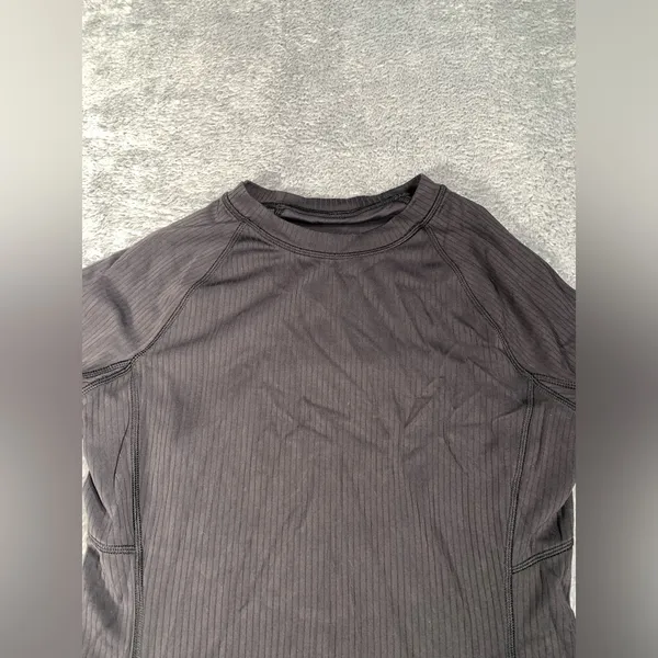 Lululemon its rulu ribbed Black Long Sleeve Women's Top small - Image 5