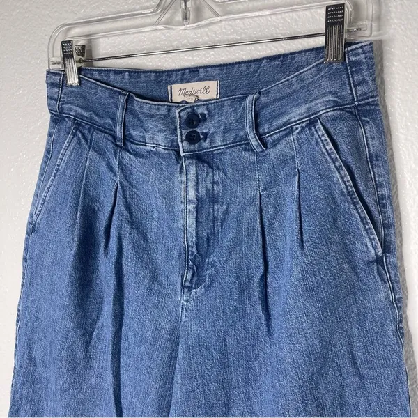 Madewell The Harlow Wide-Leg Cropped Jean in Fairson Wash Size 4/28 - Image 4