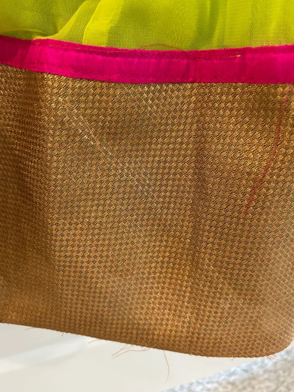 Indian Party Dress Partywear Lime Green Size M - Image 7