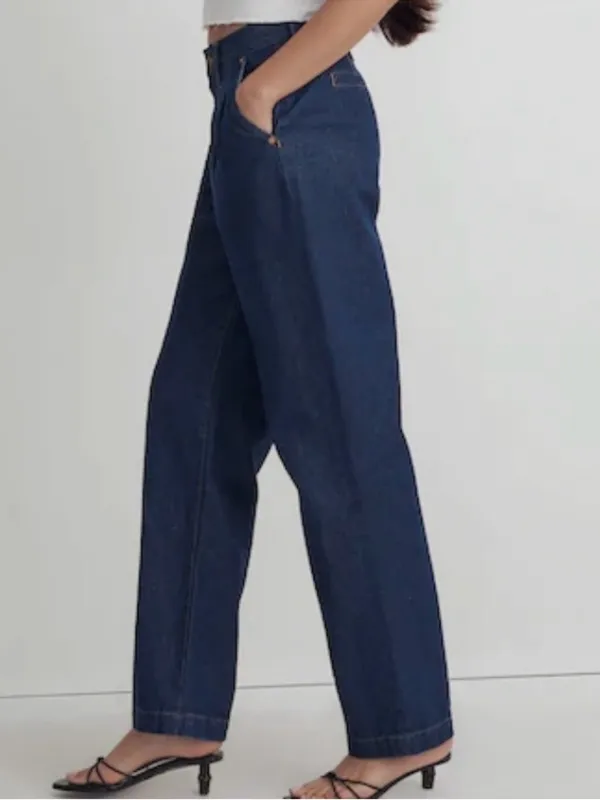 Like New Madewell Baggy Straight Jeans Size 28 - Image 3