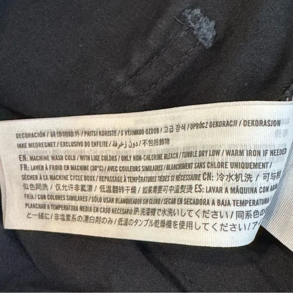 Abercrombie & Fitch Cargo Pants 27 4 Black Utility Y2K Streetwear Stretch - Image 5
