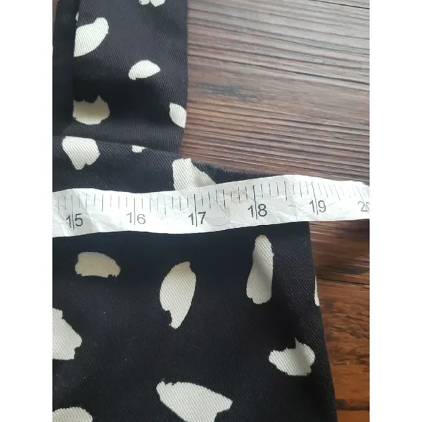 Reformation Black White Spotted Austin Mini Dress Size 12 Feminine Retro Y2K - Image 4