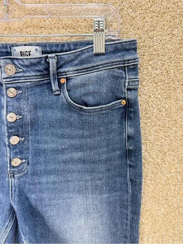 PAIGE Bermuda shorts size 30 denim jean shorts preppy summer medium‎ wash - Image 3