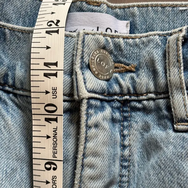 LOFT High Waist Palazzo Jeans‎ Size 26 Wide Leg Denim Blue - Image 7