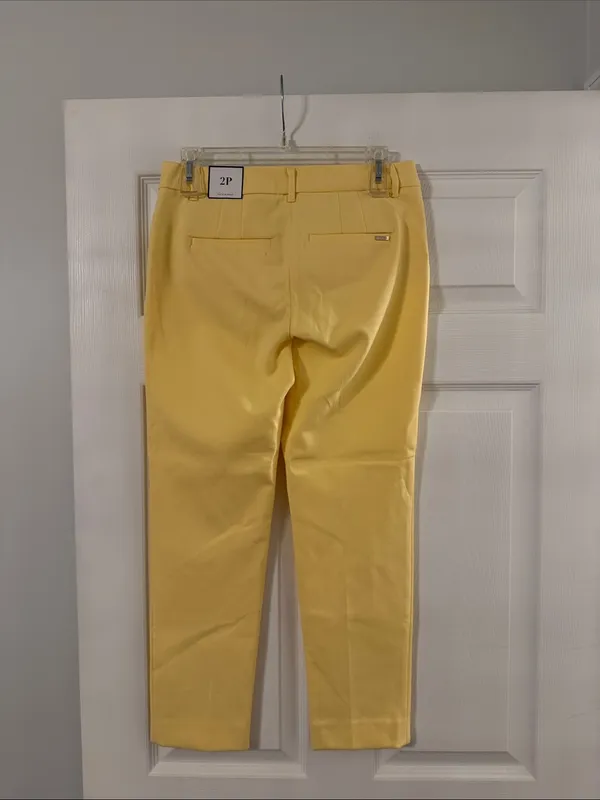 White House | Black Market Sunny Yellow Cropped Dress Pants size 2P brand new inseam 24” waist 28” - Image 6
