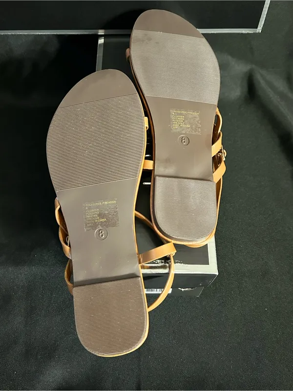 Madden Girl Treasuree Tan Paris Strappy Toe-Ring Sandals Women’s SZ 8 BNIB - Image 6