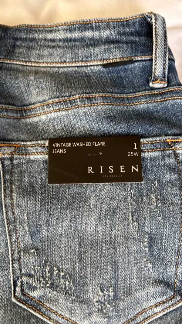Risen Vintage washed flare jean 1/25 - Image 3