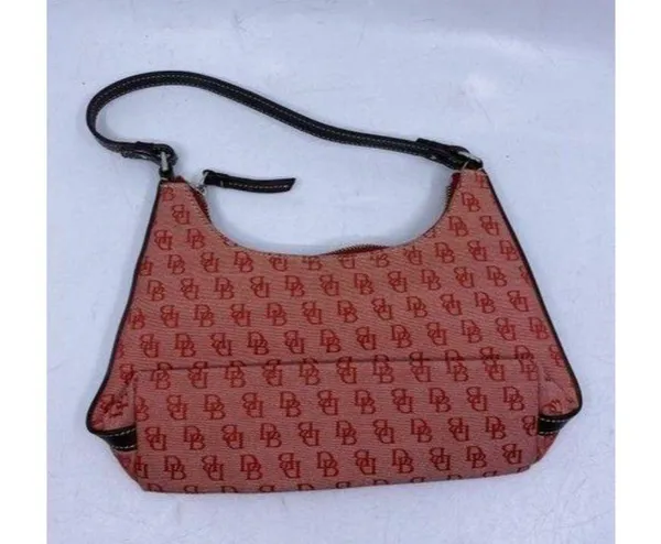 Dooney and Bourke mini purse red fabric hobo bag - Image 4