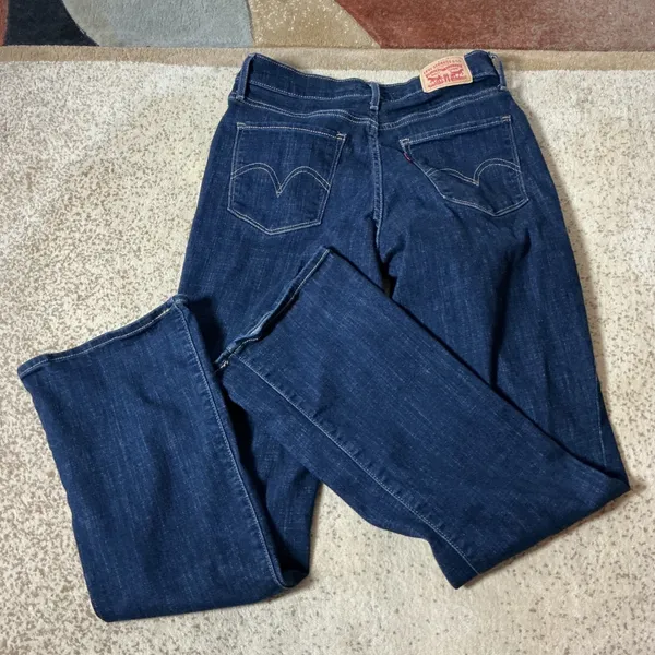 Levi's Classic Bootcut Jeans Women 27 Dark Wash Stretch Mid Rise Denim Pants - Image 6