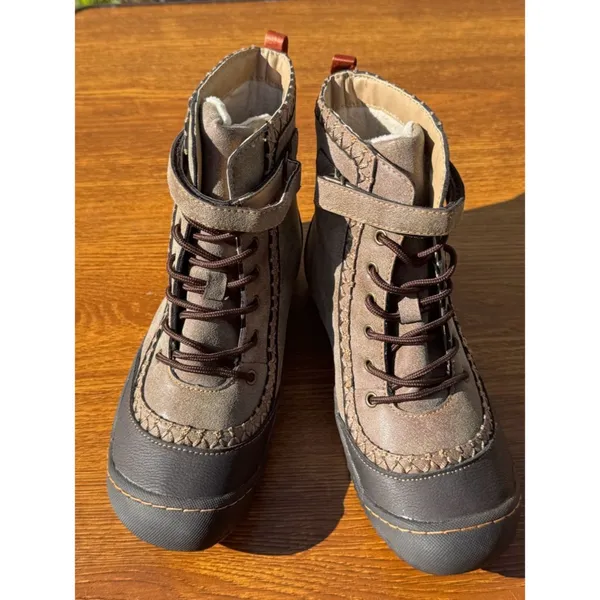 Jambu Women’s Size 7M Faux Fur Lined Ankle Boots Gray Brown Comfort - Image 6