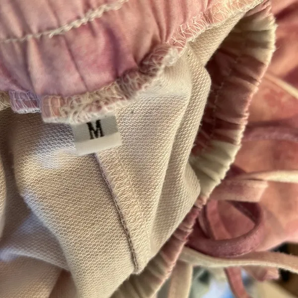 Pink white tie dye matching jogger sweatsuit outfit - Image 9
