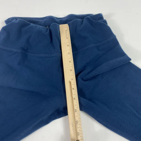 Athleta Leggings Women's Medium Blue Ankle Stretch Elastic Waist Active‎ Wear - Image 5