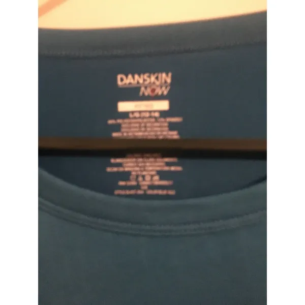 Danskin Now Women's Large Blue Active Wear Top Long Sleeve Shirt - Image 2