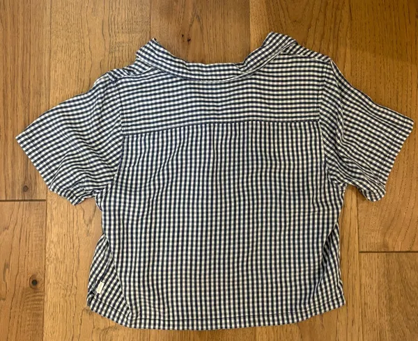 Roark Gingham Bless Up Cropped Button Up Shirt  - Image 2